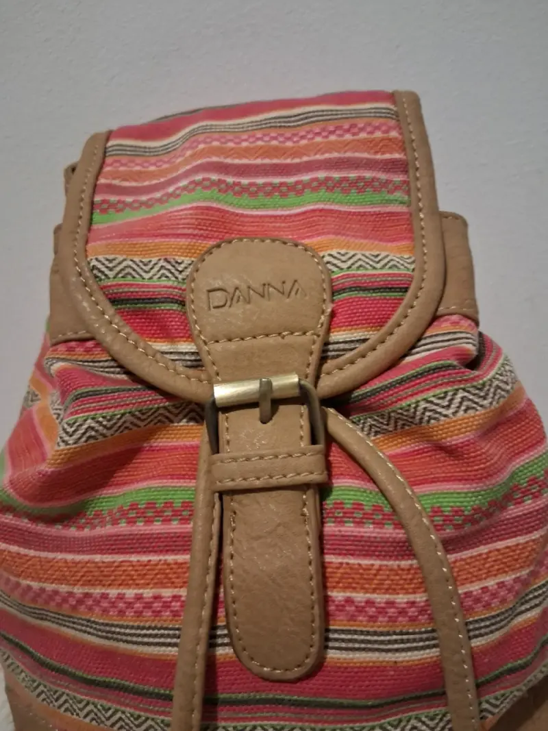 Mochila boho de tela multicolor Danna - 2
