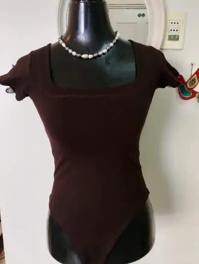 Bodys y poleras modeladoras algodón nacional nuevo - miniatura 3