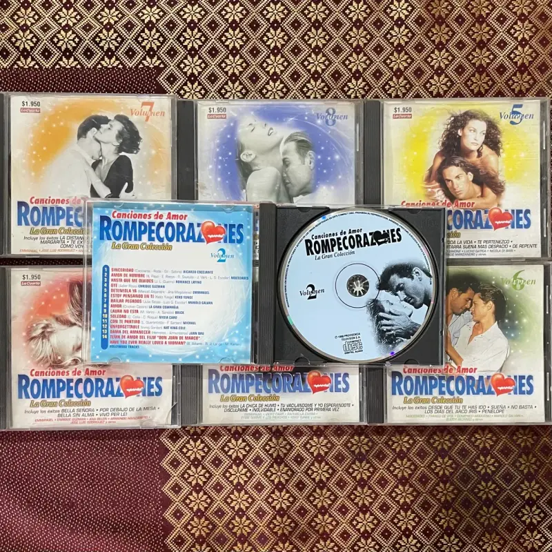Colección de 7 CDs Rompecorazones Volumen 1-7 - 1