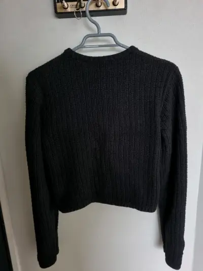 Chaleco de punto negra con botones dorados H&M - miniatura 4
