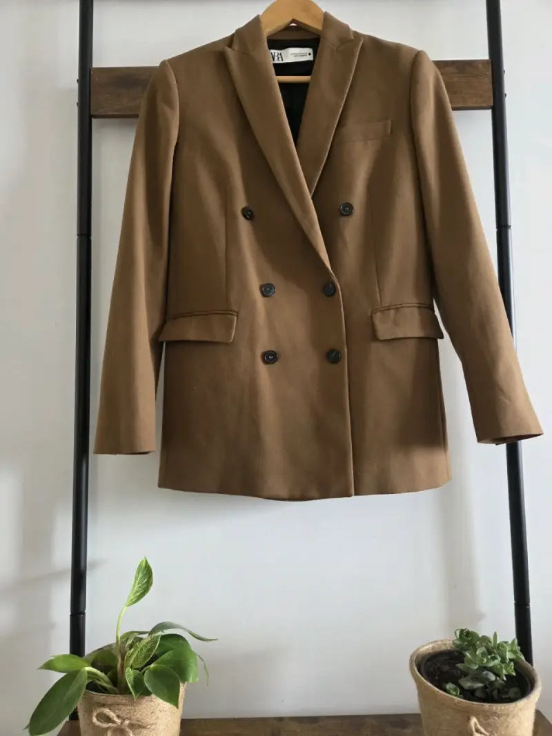 Blazer marrón Zara - 1