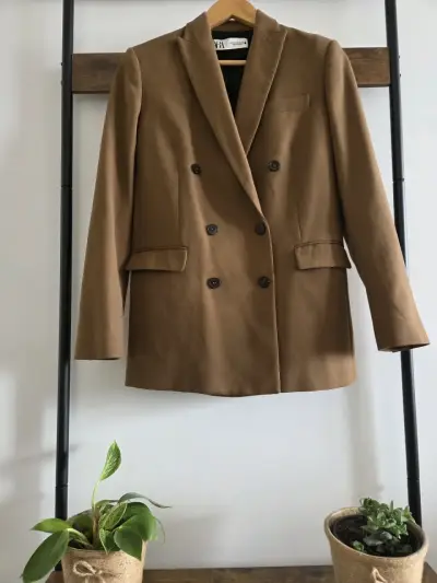 Blazer marrón Zara - miniatura 1