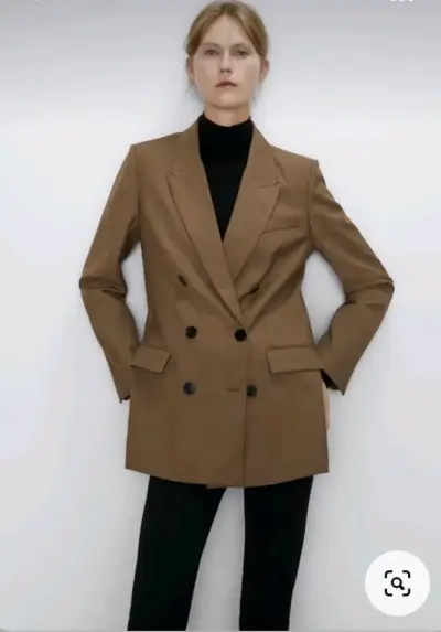 Blazer marrón Zara - miniatura 2