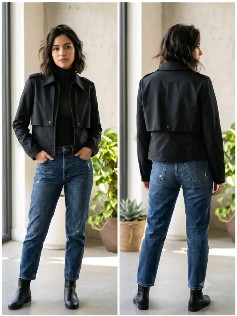 Chaqueta corta negra - 3