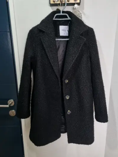 Abrigo de lana negro para mujer marca Marquis - miniatura 1