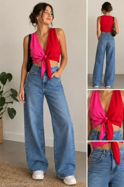 Jeans azul mujer - miniatura 3