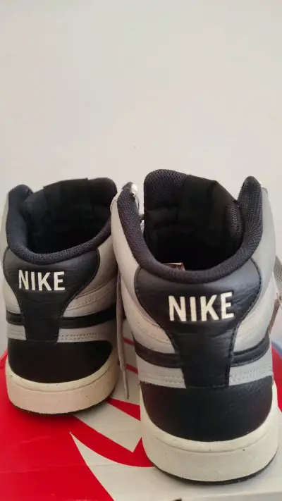 Zapatillas Nike Court Vision Mid gris y negro - miniatura 4