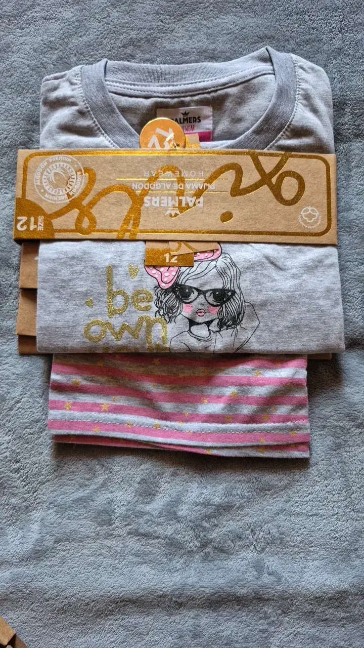 Pijama de algodón para niña Palmers talla 12 - 1