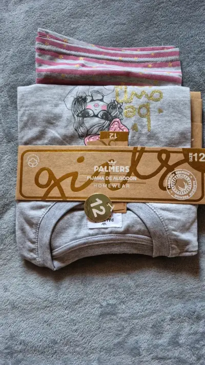 Pijama de algodón para niña Palmers talla 12 - miniatura 2