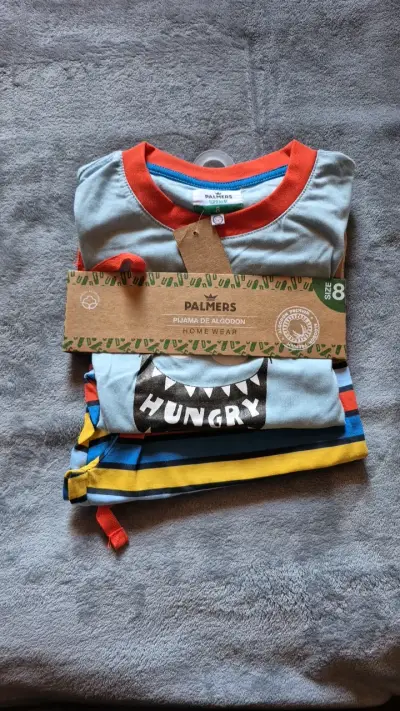 Pijama de algodón para niño Palmer's talla 8 - miniatura 1