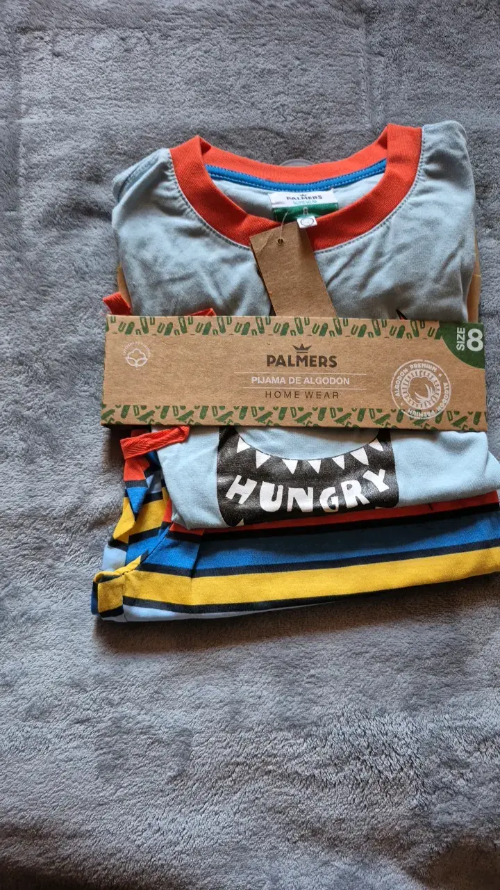 Pijama de algodón para niño Palmer's talla 8 - 2