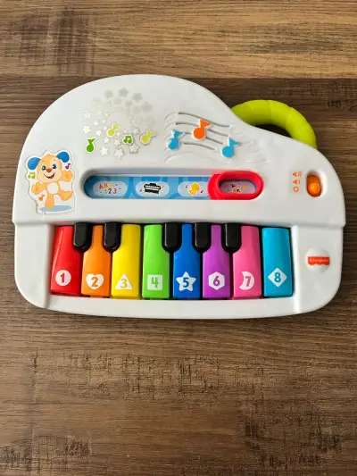 Piano de juguete Fisher-Price con luces y sonidos - miniatura 1