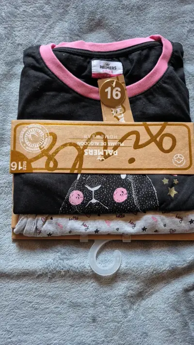 Pijamas de algodón para niña Palmers talla 16 - miniatura 1