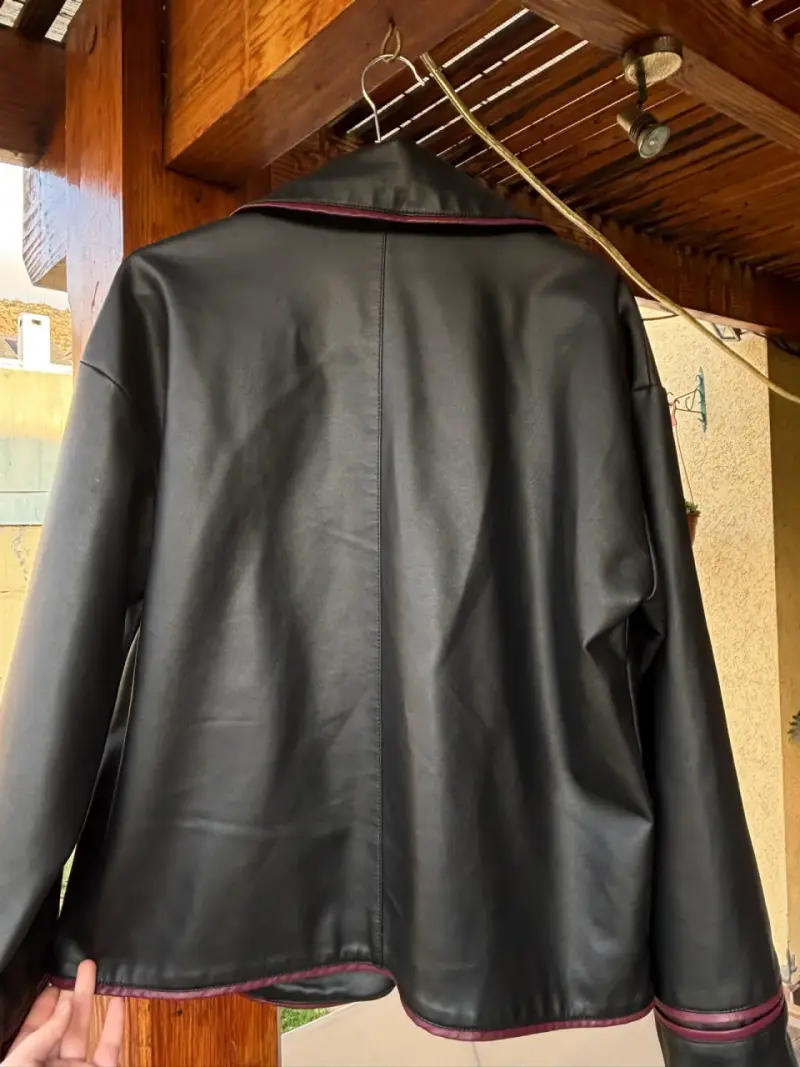 Chaqueta de cuero sintético negra / L / Basement - 2