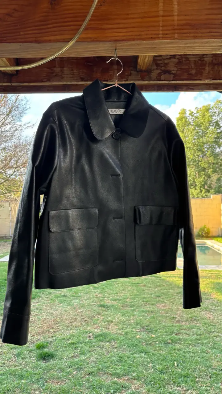 Chaqueta de ecocuero negra / M / Basement - 1