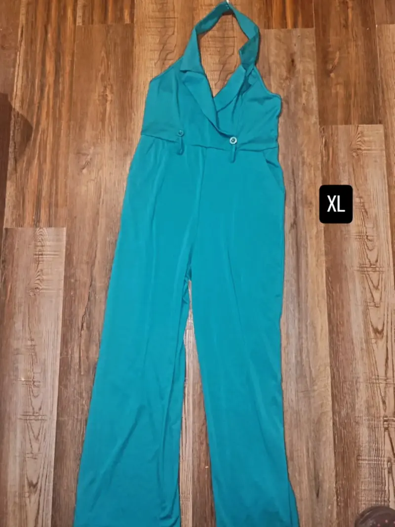 Enterito azul turquesa para mujer talla XL - 2