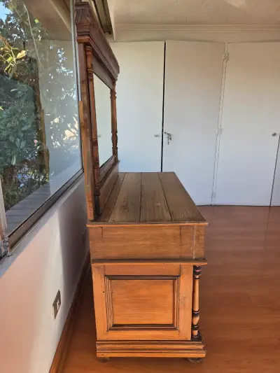 Cómoda de Madera con Espejo Antiguo - miniatura 3