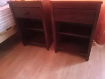 Cama 2 P con colchon y veladores - miniatura 1