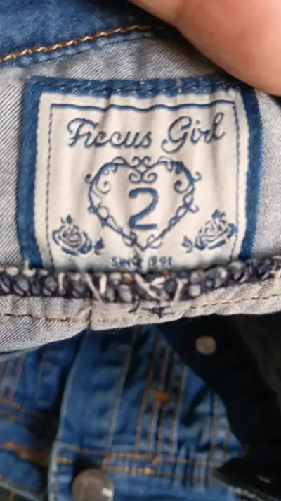 Chaqueta de mezclilla para niña Ficcus Girl t/2 - miniatura 3