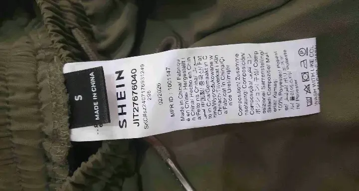 Pantalones Shein verdes para mujer, talla S - 1