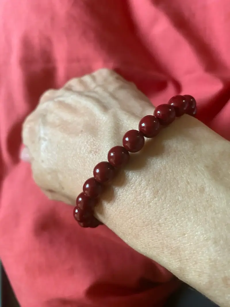 Pulsera de cuentas rojas elegante - 3