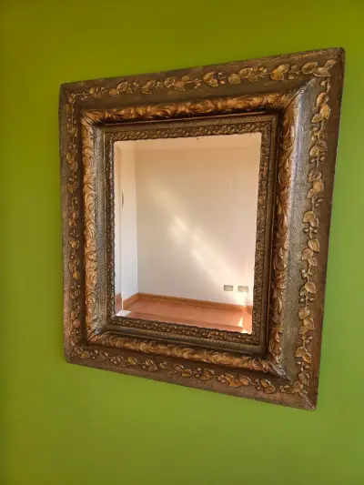 Espejo de Pared con Marco Decorativo Dorado - miniatura 4