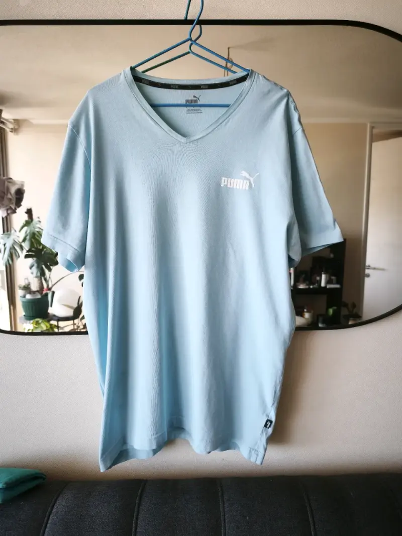 Polera Puma azul claro para hombre - 1