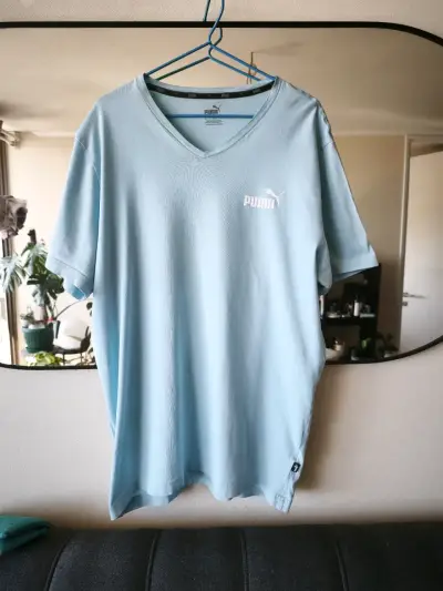 Polera Puma azul claro para hombre - miniatura 1