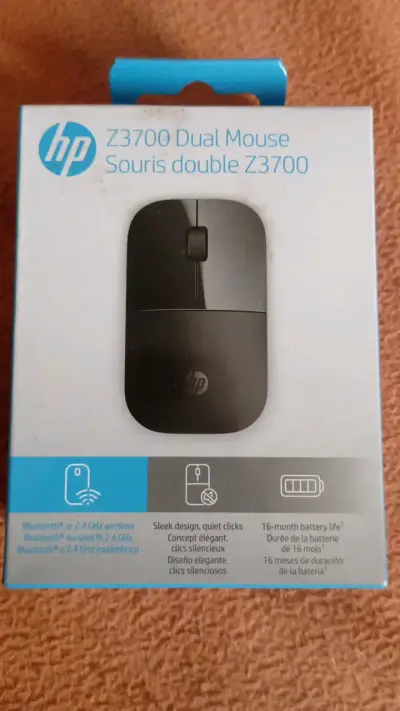 Mouse inalámbrico HP Z3700 con clics silenciosos - miniatura 1