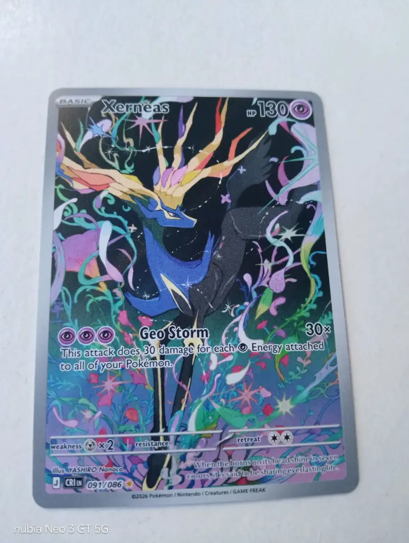Carta Pokémon Xerneas Chaos rising 091/086 - 2