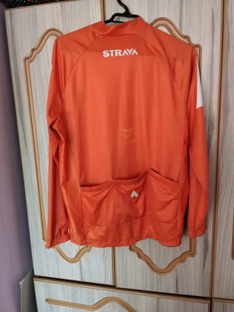 Chaqueta de ciclismo naranja Cuore Strava - 2