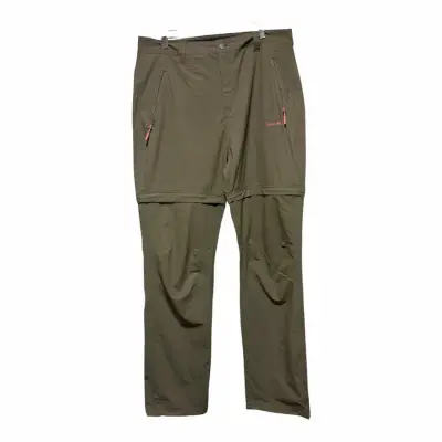 Pantalones desmontables de trekking color verde - miniatura 2