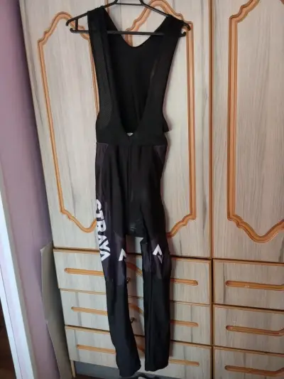 Traje de ciclismo Strava negro con tirantes - miniatura 2