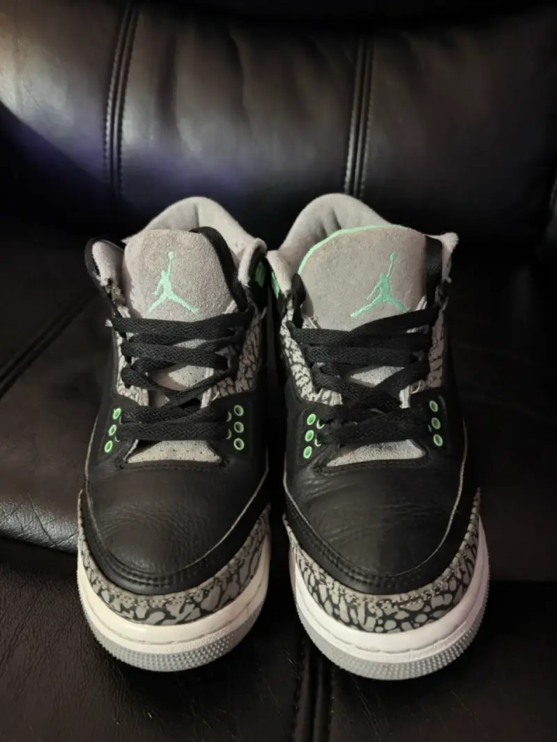 Zapatillas Air Jordan 3 Retro Negro Verde - 2