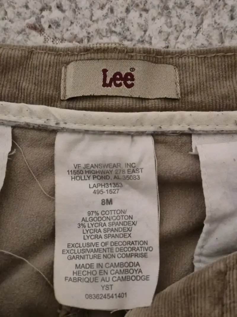 Pantalones de pana marrón Lee para hombre - 2