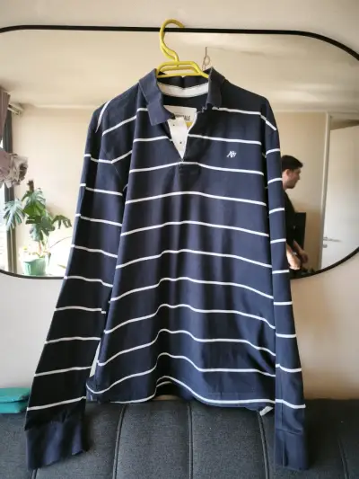 Polera manga larga Aeropostale azul - miniatura 1