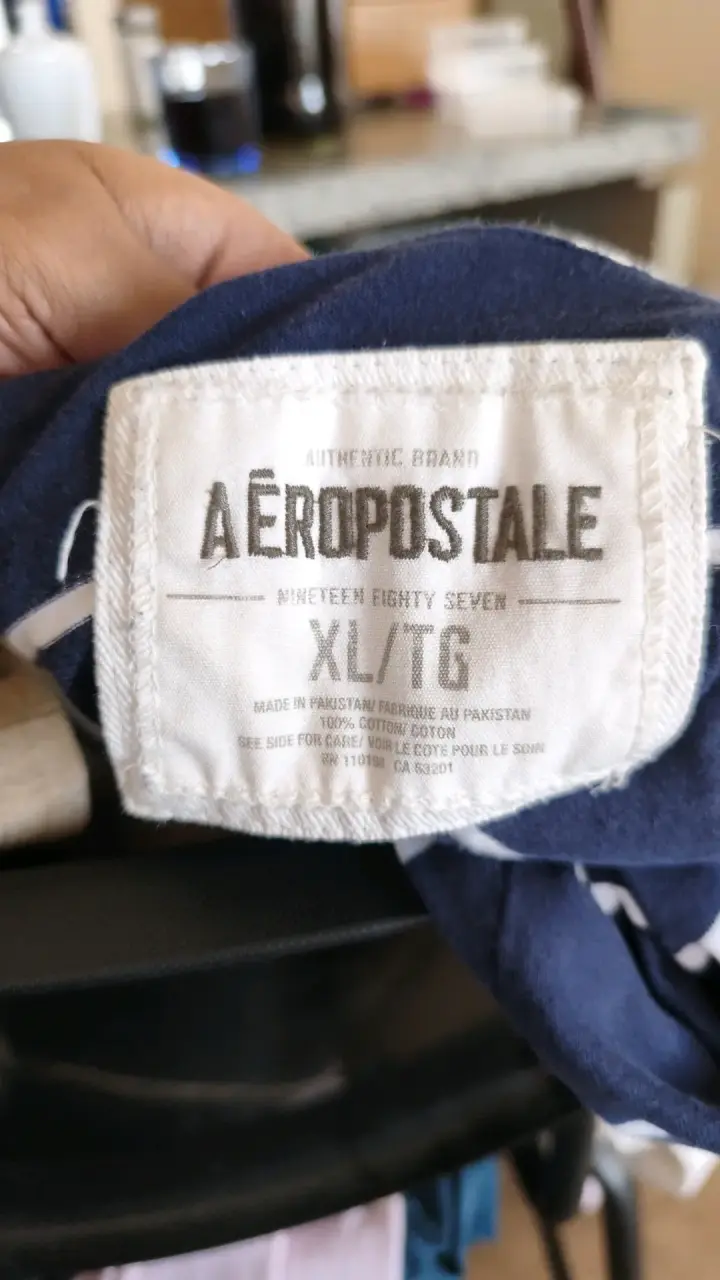 Polera manga larga Aeropostale azul - 2