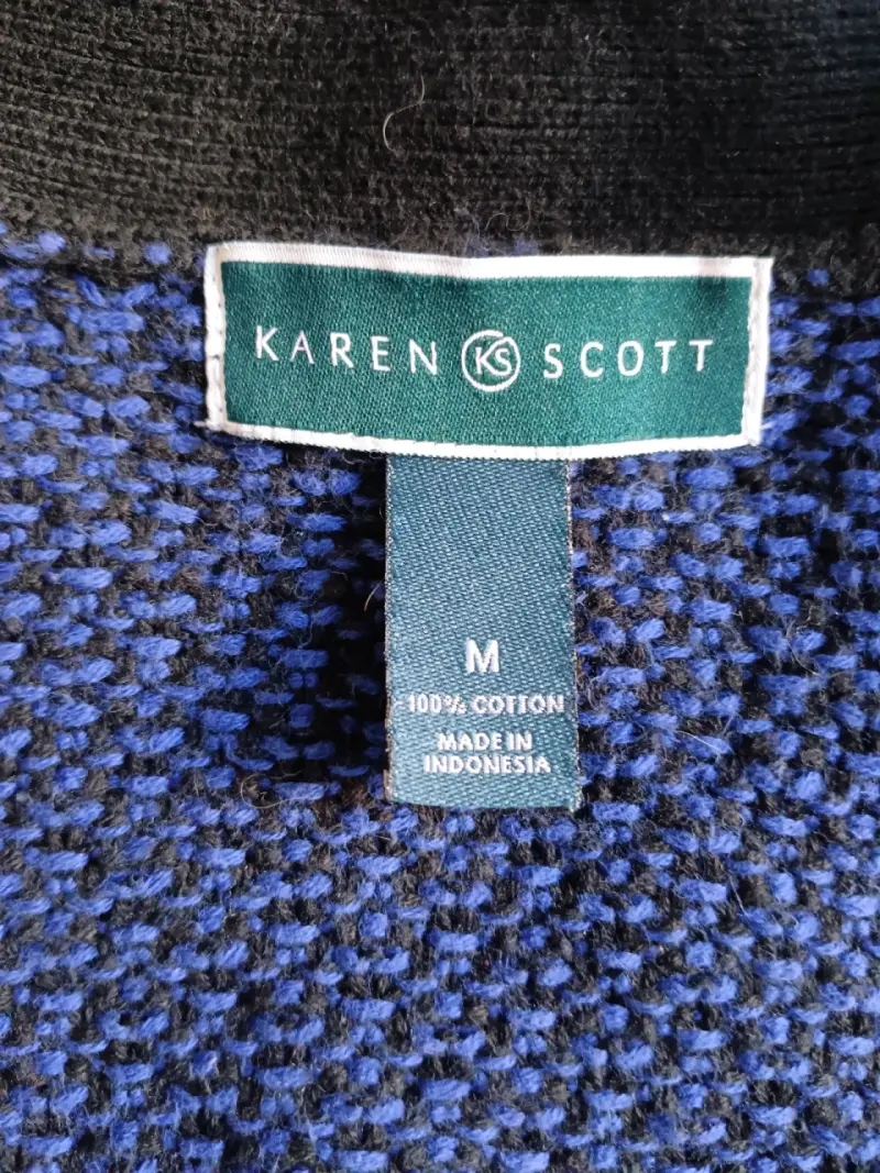 Suéter azul de punto Karen Scott para mujer - 3
