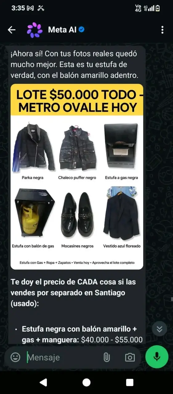 Estufa a gas negra con balón - 2