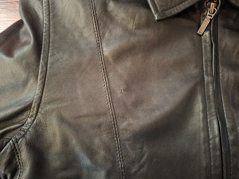 Chaqueta de cuero negra para mujer - 3