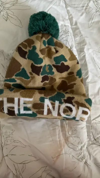 Gorro camuflado The North Face con pompón - miniatura 1