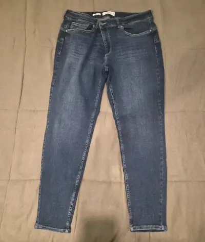 Jeans azul oscuro para mujer - miniatura 6