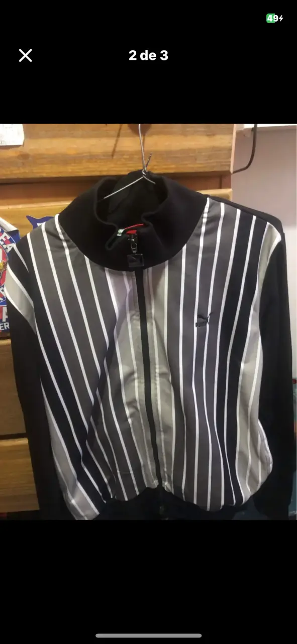 Chaqueta deportiva Puma a rayas para hombre - 2