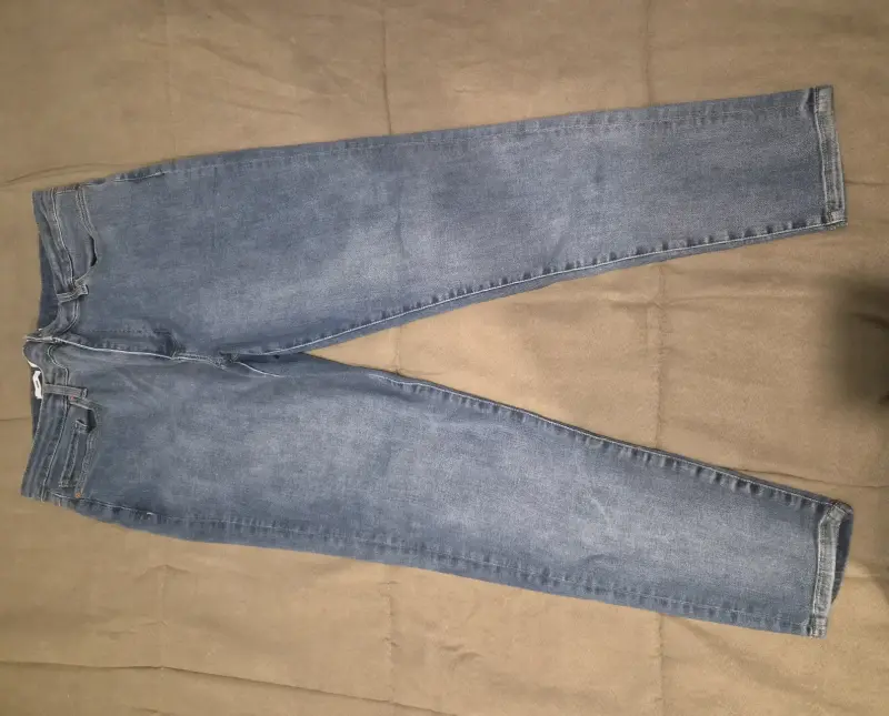Jeans de mezclilla azul para mujer - 3