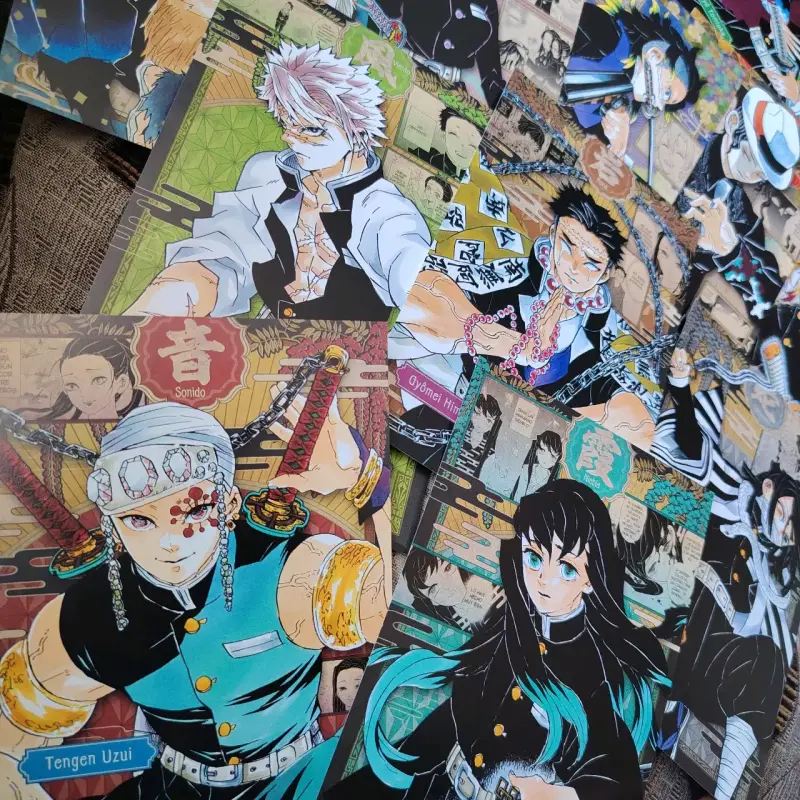 Set Completo 16 Postales Demon Slayer - 3