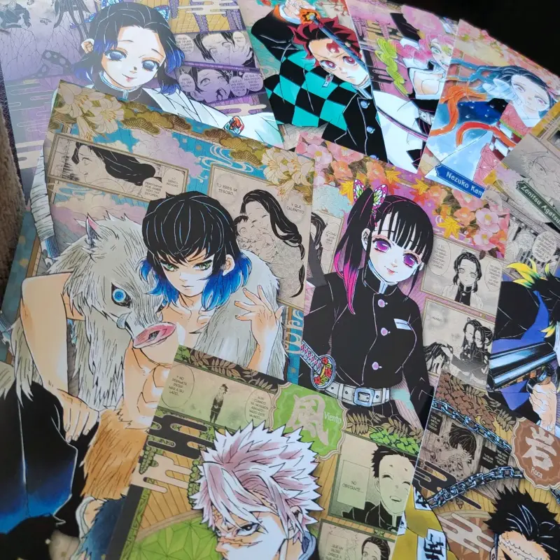 Set Completo 16 Postales Demon Slayer - 4