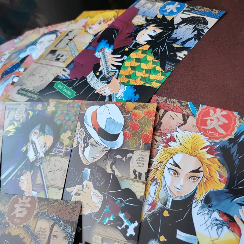Set Completo 16 Postales Demon Slayer - 5