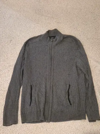 Chaqueta de punto gris Alfani para hombre - miniatura 1