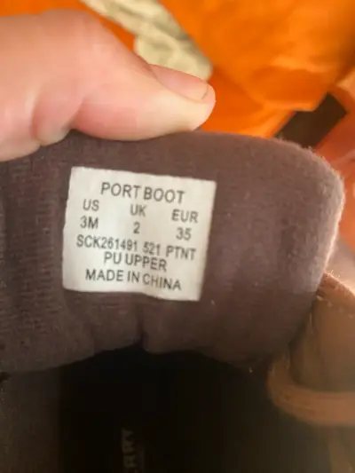 Botas impermeables marrones para niños - miniatura 2
