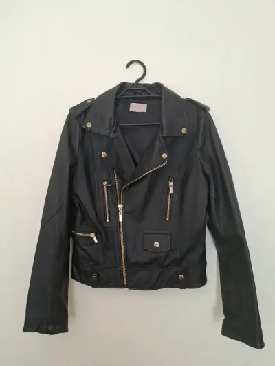Chaqueta de cuero roja American Leathers - miniatura 2